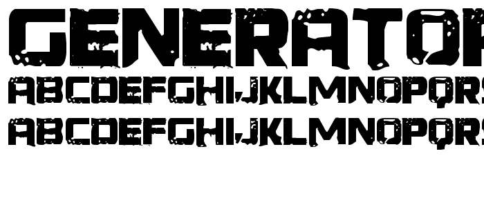 Generator REX font